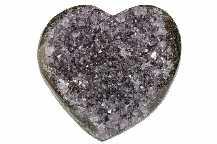 Dark Purple Amethyst Heart - Uruguay #171993
